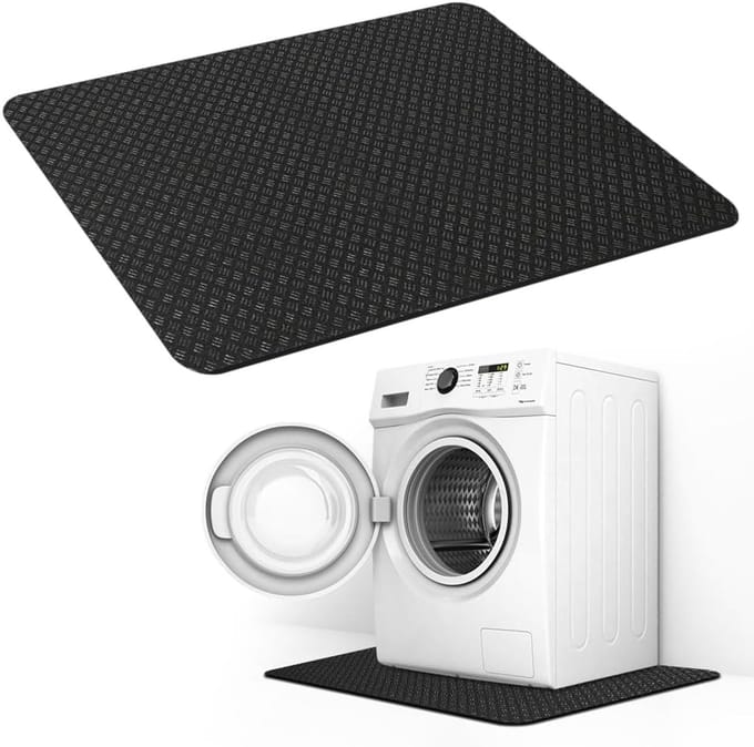 Anti-trillingsmat - Wasmachineonderlegger - Apparaat Stabiliseren - Dubbelzijdig Antislip - 60 x 60 cm