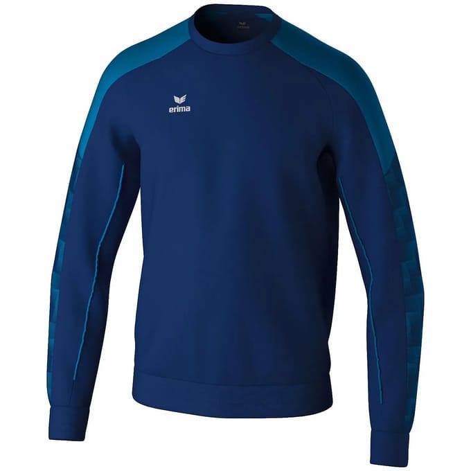 Erima Evo Star Sweatshirt Heren - Marine / Hemelsblauw | Maat: XL