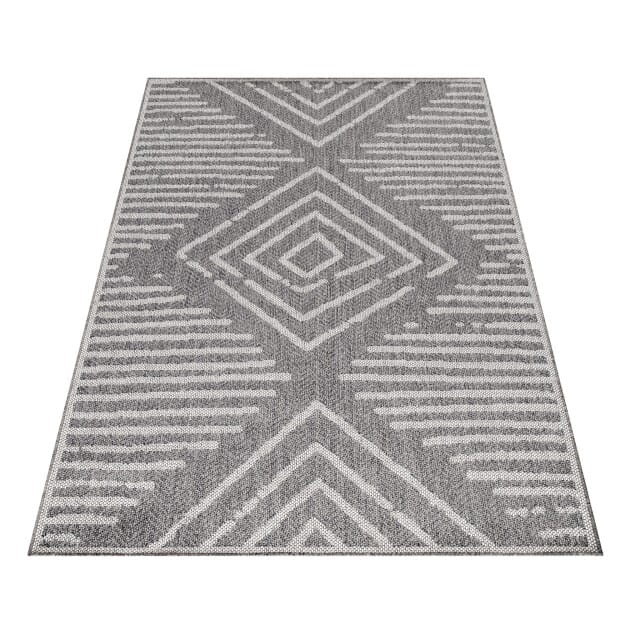Aruba - Buitenkleed - Weerbestendig Vloerkleed - In & Outdoor - Grijs