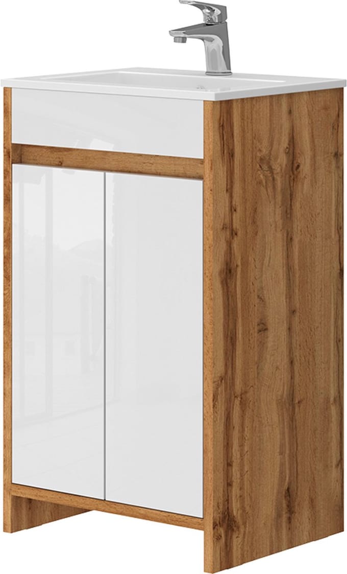 Vicco Badkamermeubel set Lemgo, Goudkleurig Eiken, 2-delig