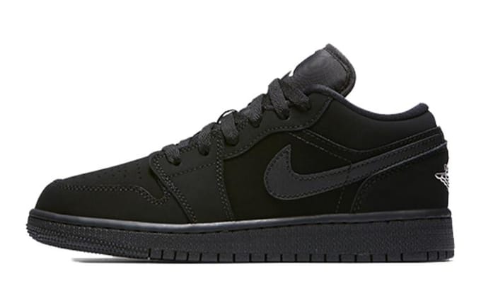 Jordan 1 Retro Low GS Triple Black 553560-019 37.5
