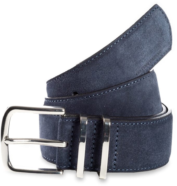 Tom Tailor - TTMILLIE leren riem met afgeronde gesp - Maat 80 - navy uni