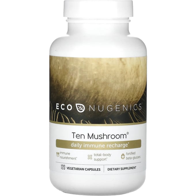 Tien Paddestoelen, Plantaardige Capsules 120