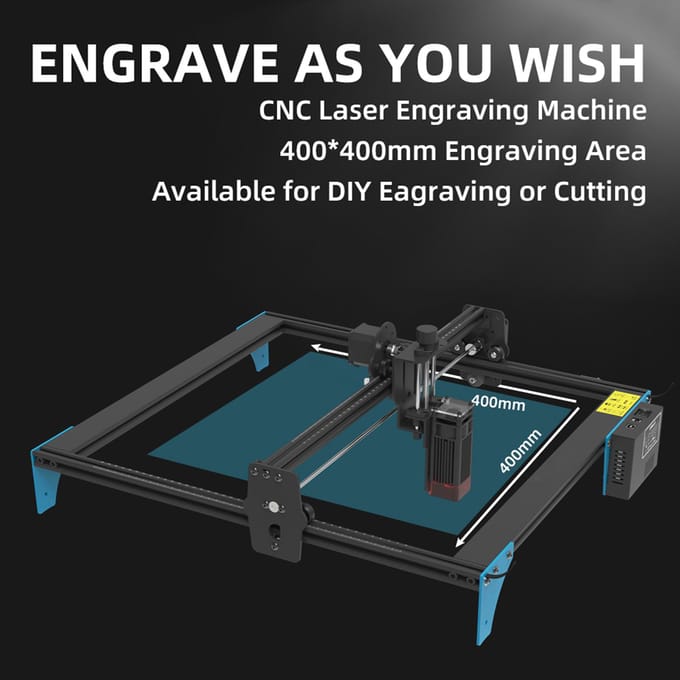 LC400 PRO 50W Laser Graveermachine DIY Laser Graveer Machine Vaste Focus Laser Snijder met 400x400mm EU Plug