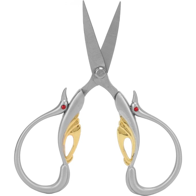 Ciseaux d'artisanat Style vintage Acier inoxydable Haute netteté Gain de temps Large application Vintage gray