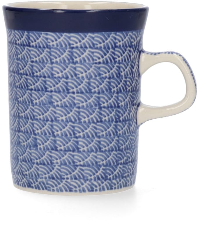 Bunzlau Castle | Rechte Mok 250 ml - Waves | Handgemaakt