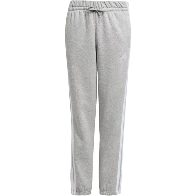 Adidas Essentials Joggers Broeken Kinder - Grijs - Maat 147 - 152 CM - Katoen Jersey