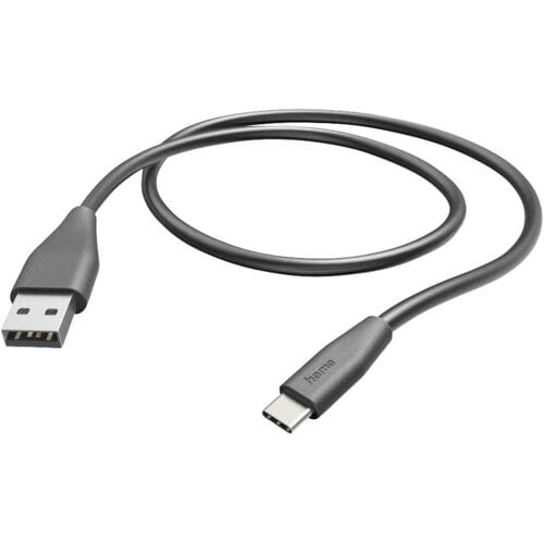 Hama USB-A naar USB-C kabel - USB-C oplaadkabel- 1,5 meter - Geschikt voor Smartphone en Tablet - Zwart