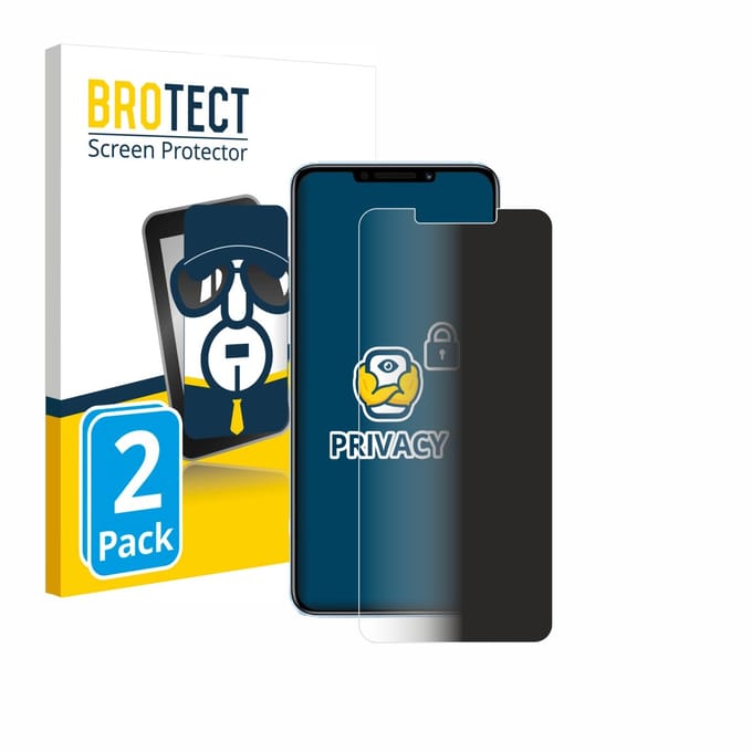 BROTECT - privacy screenprotector voor Huawei Nova 14i 4G - Folie Beschermfolie Blauwlichtfilter 2 Stuks