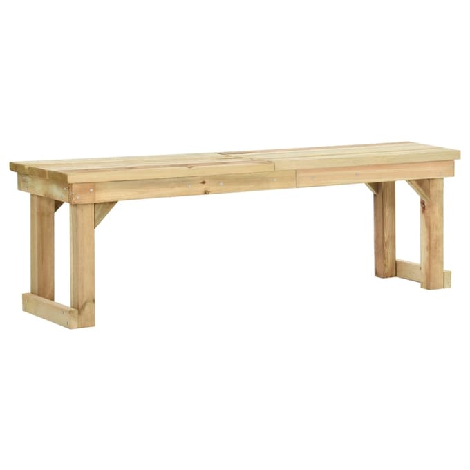 vidaXL - Tuinbank - 140 - cm - geïmpregneerd - grenenhout