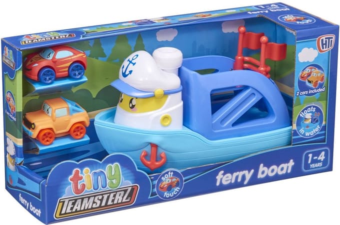 Ferry boot met 2 auto's - Tiny Teamsterz.