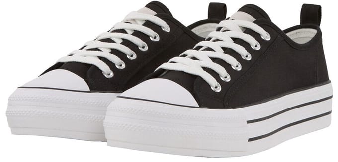 Tom Tailor - Trainers met platform - Maat 37 - black