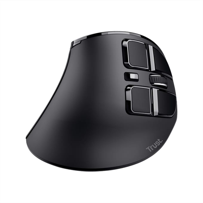 Trust Voxx - Vertical mouse - Optisch - 9 knoppen - Zwart