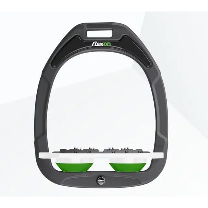 Ultra Grip Platte Beugels Antraciet/Wit/Groen Flex-On Green Composite