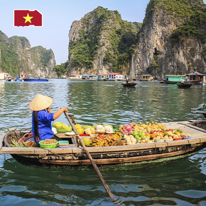 InternationalSIM Data Simkaart Vietnam - 3 GB - 15 dagen