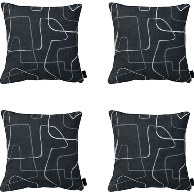 Madison - Sierkussen Joah grey - Ca. 50x50 cm - Set van 4