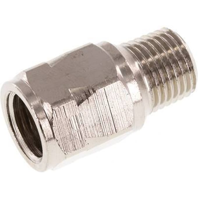 R/Rp 1/4'' M/V Mini Terugslagklep Vernikkeld Messing 10 bar (145 psi) NBR Geen Veer