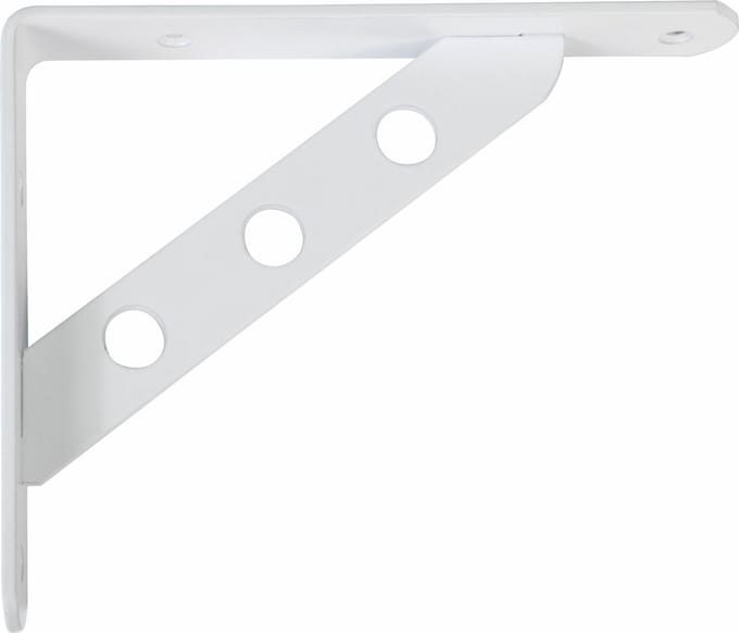 AMIG Plankdrager/steun Heavy Support - metaal - wit - H250 x B195 mm - Tot 330 kg - boekenplank steunen