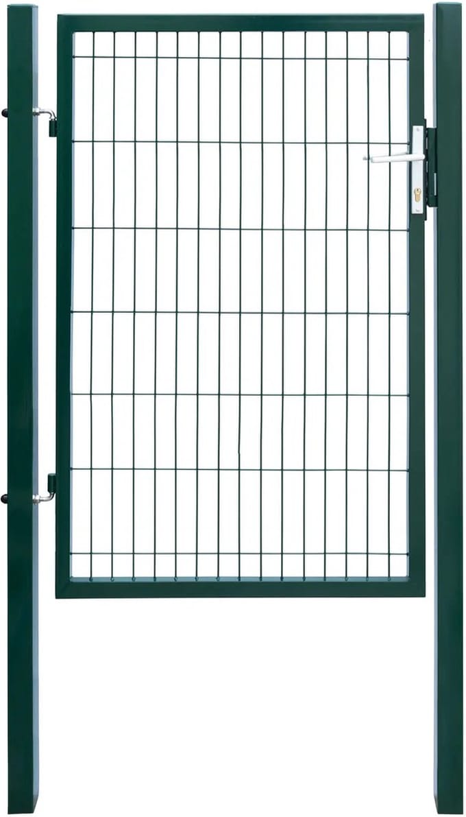 Poort enkelstaafs Groen 140cm hoog.