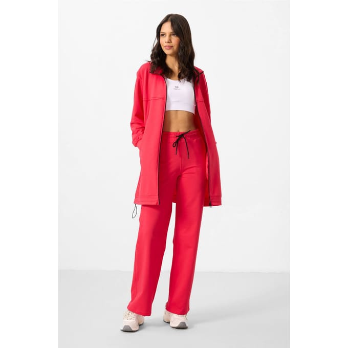 Dames Katoenmix Sweatshirt en Brede Broek Set