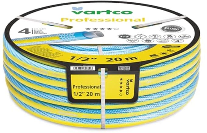 Flexibele tuinslang 4-laags - UV-bestendig en anti-twist irrigatieslang 20m