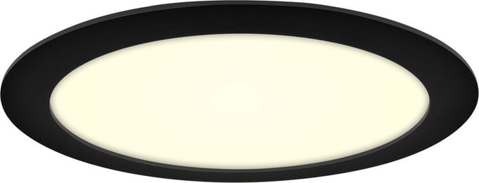LED Downlight Premium Line 24cm zwart 15W 3000K IP44 dimbaar