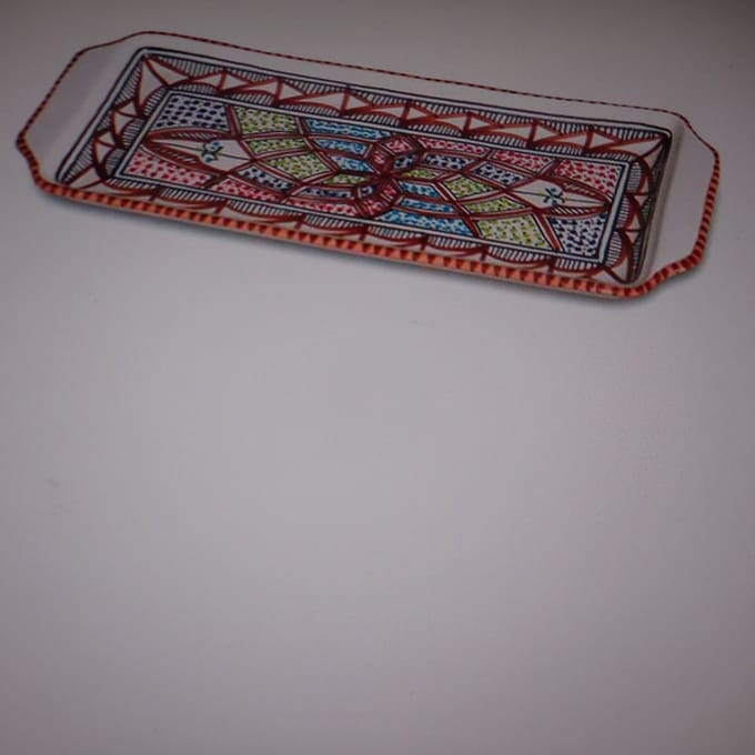 Dishes & Deco Marron Serveerschaal - 38x17x12cm