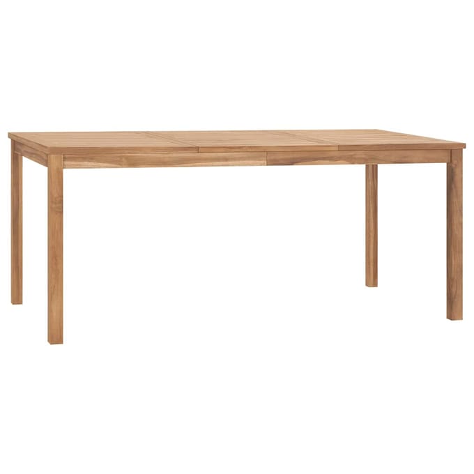 vidaXL - Tuintafel - 180x90x77 - cm - massief - teakhout