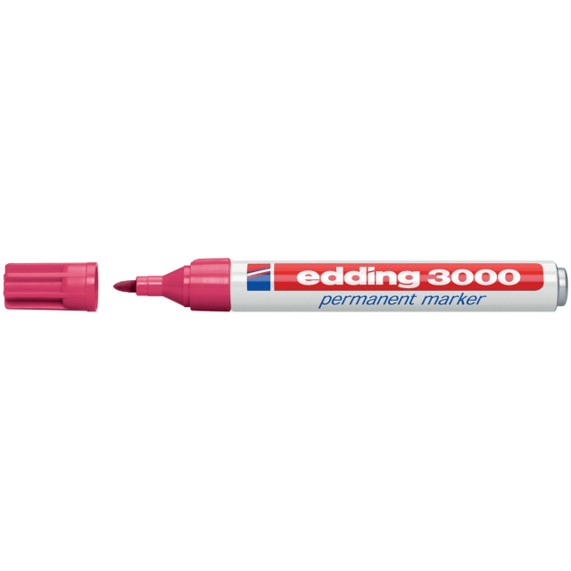 Viltstift edding 3000 rond 1.5-3mm karmijnrood