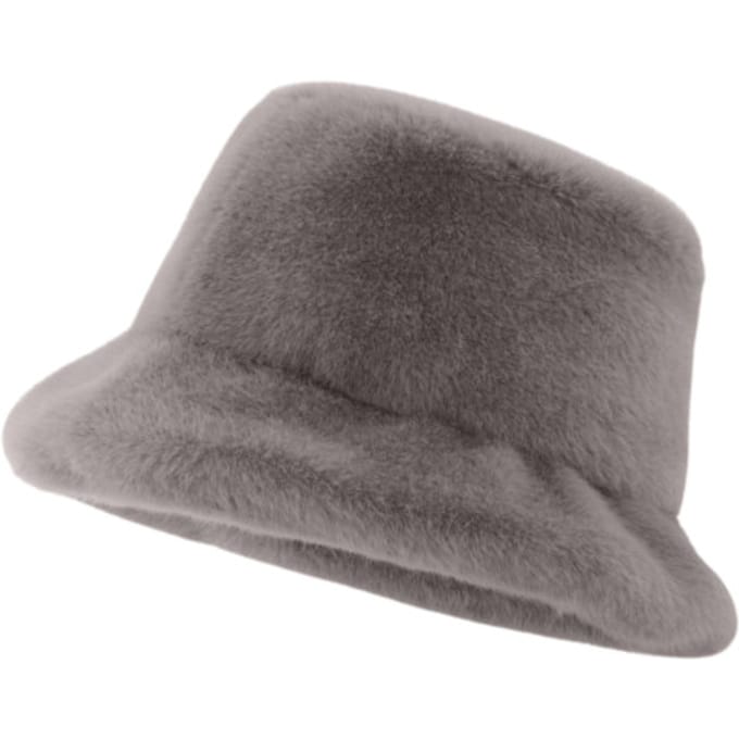 Ibana Bucket Hat - Fur Hoeden Grijs 302440154