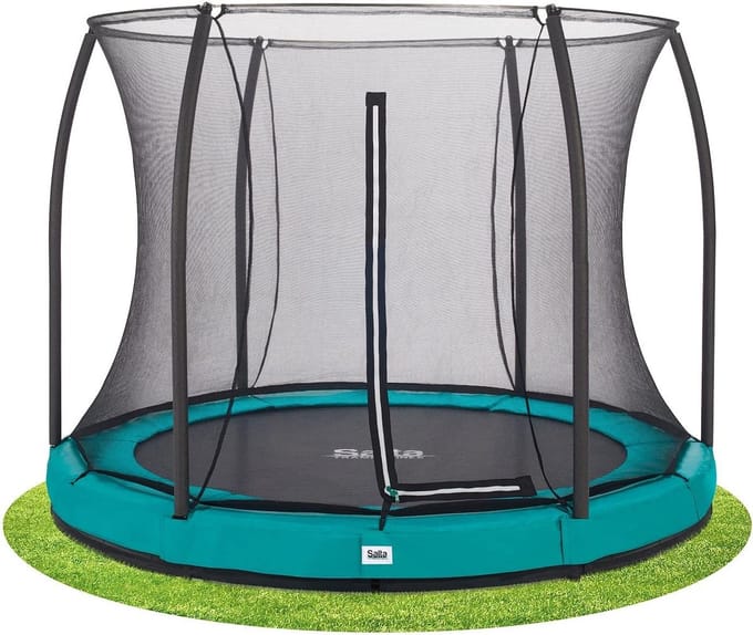 Trampoline - Springkussen - Buiten spelen - Ingebouwd ontwerp - 213 cm - Groen