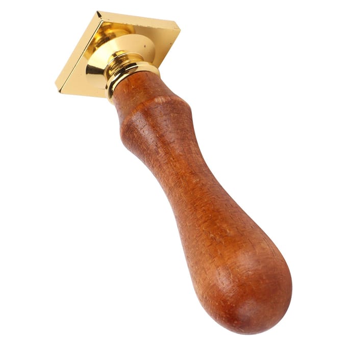 Waxzegel Stempel Eenvoudige Installatie Eenvoud DIY Klassiek Verzegelen voor Enveloppen Uitnodigingen Bruiloft brown