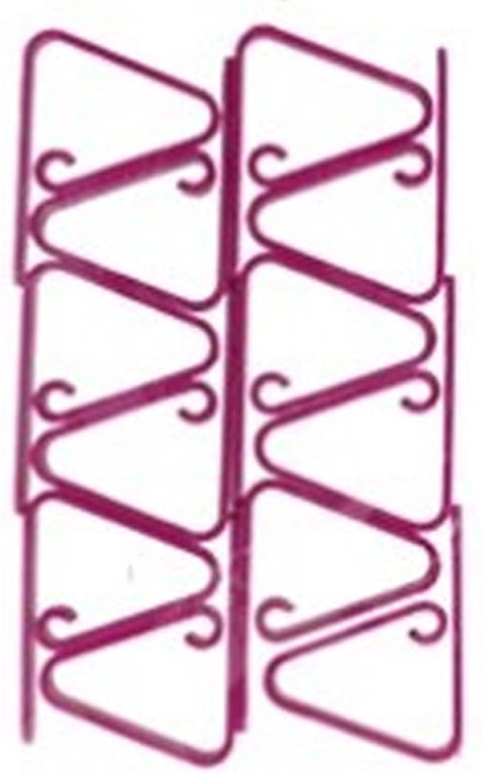 Gerim Kitchen Solutions Tafelkleedklemmen - 12x stuks - roze - kunststof