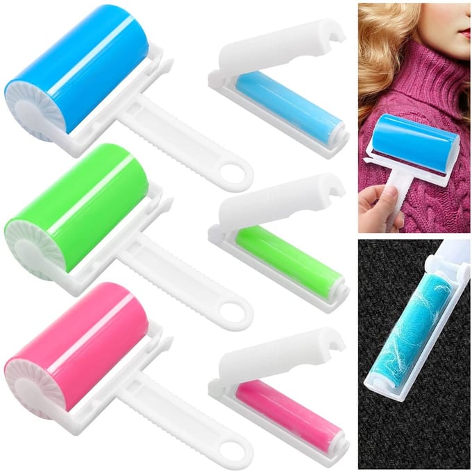 Dailygoods- Pluizenroller Herbruikbaar - Pluizenverwijderaar - Afwasbaar - Pluizenroller voor Kattenhaar/Hondenhaar - Inclusief Hoes - Twee Maten