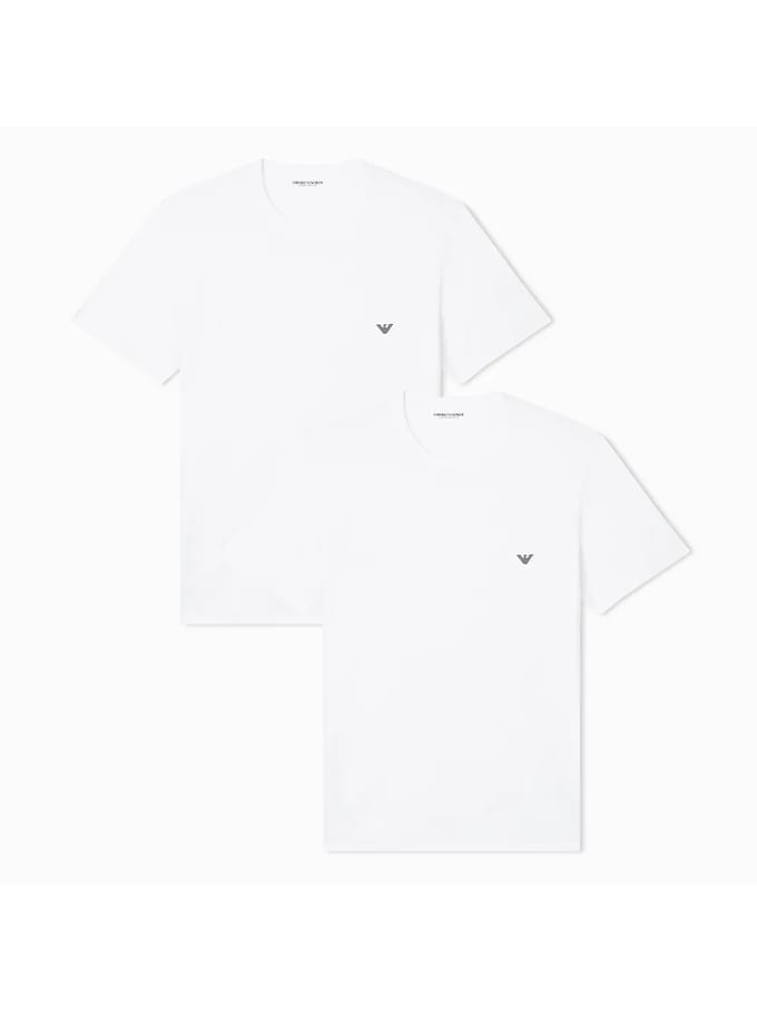 Emporio Armani Stretch Jersey Loungewear Shirt Heren (2-pack) - Maat M