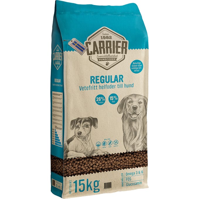 2x15kg Carrier Regular Droog Hondenvoer