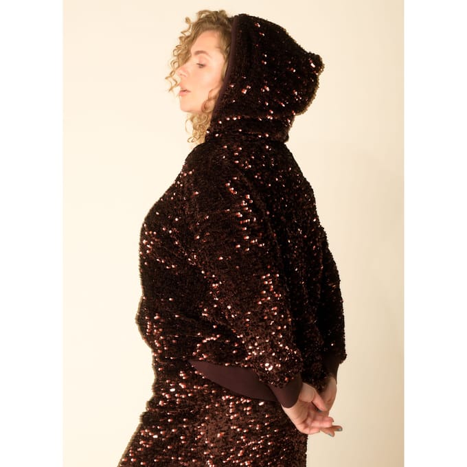 YEST CURVE Hiltrud Sweatshirts - Copper Brown - maat 2(50)