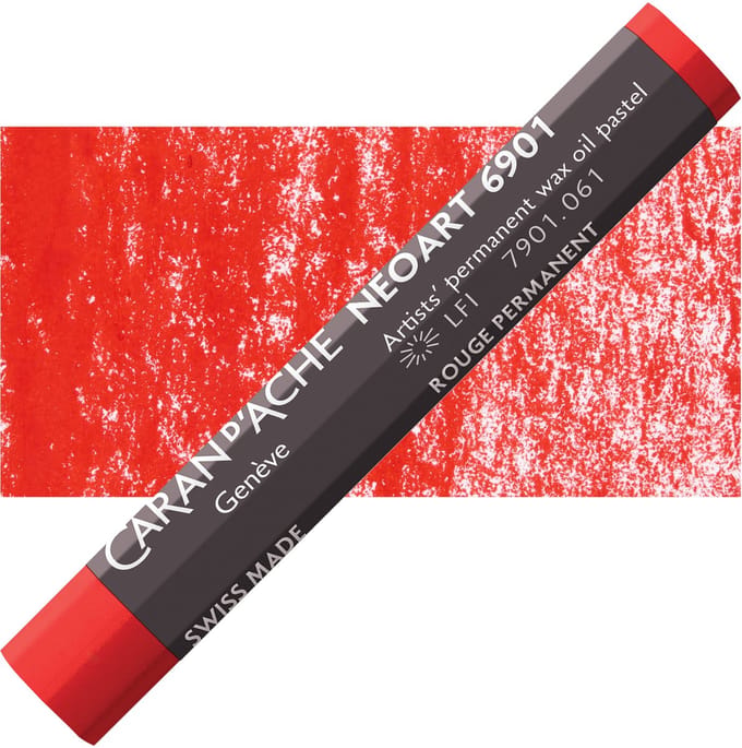 Caran d'Ache Neoart Permanent Wax Oliepastel - Permanent Red (061)