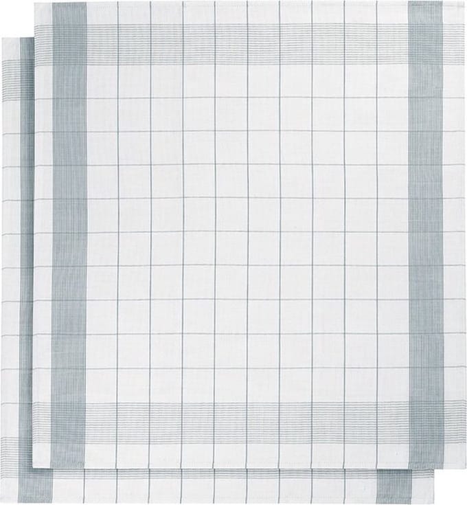 set van 6 keukenhanddoeken - De Witte Lietaer - kleur wit/oxyde