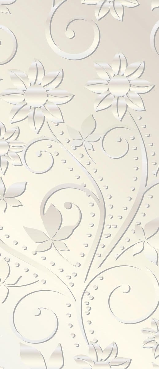Abstract Pattern Flowers Vintage Photo Wallcovering
