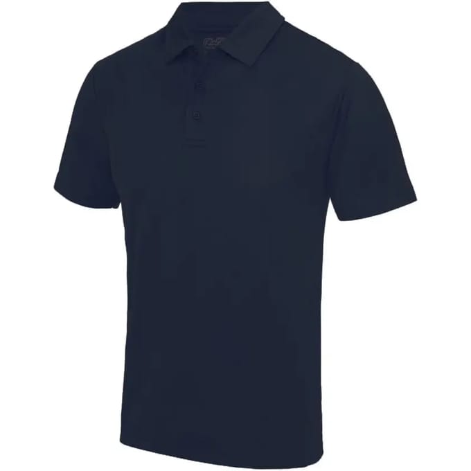Herenpolo 'Cool Polyester' korte mouwen Navy - S