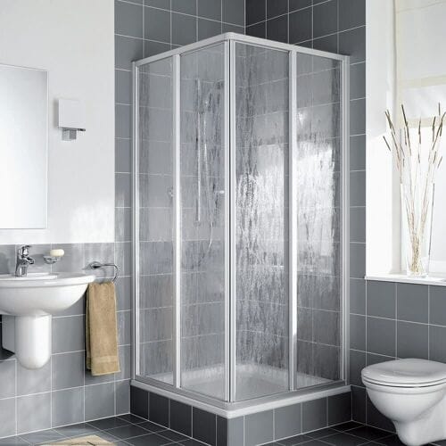 Kermi Nova 2000 corner entry 2-part 80 x 185 cm, sliding doors half part N2ED20801811K