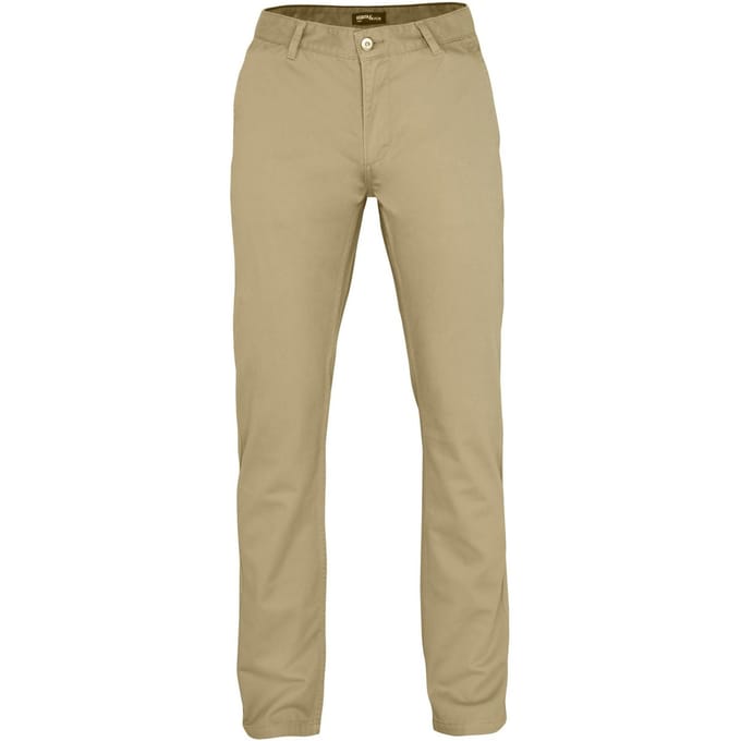 Asquith & Fox Heren Klassieke Casual Chinos/Trousels (Natuurlijk)
