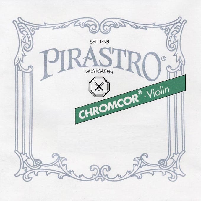 Pirastro P319340 violin string D-3 3/4+1/2 medium, steel core, chrome steel