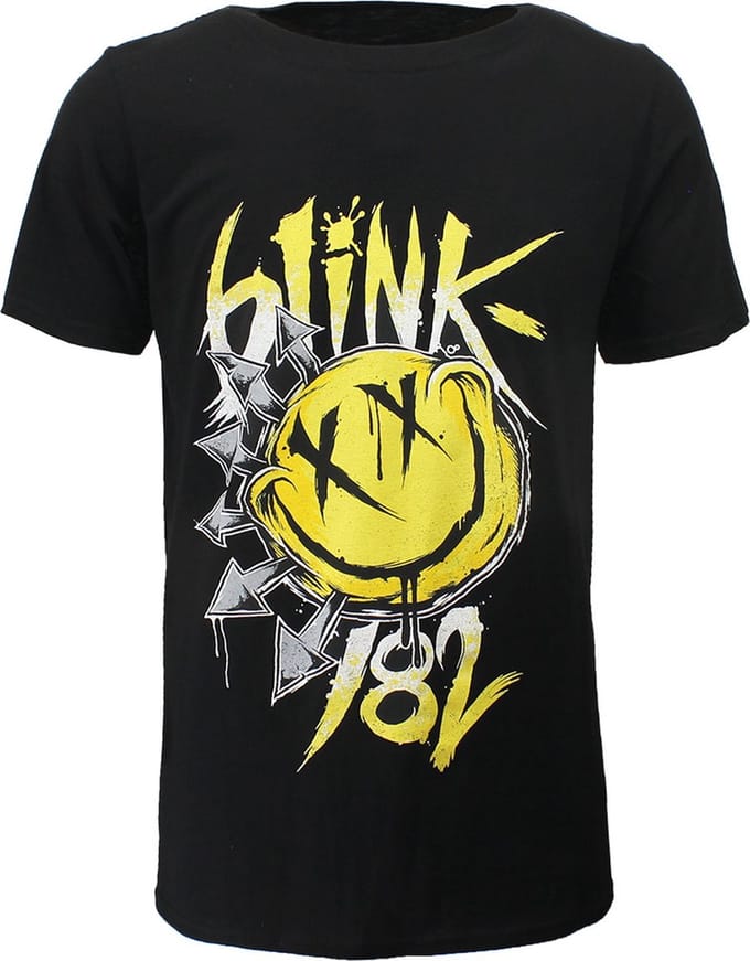 Blink-182 Big Smiley T-Shirt - Officiële Merchandise - M
