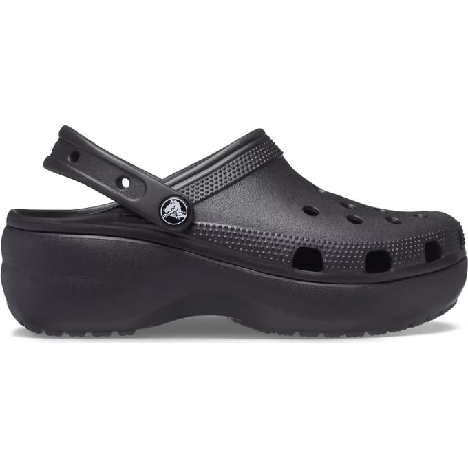 Crocs - Classic Platform Clog Women - Plateauzool Clogs - 37 - 38 - Zwart