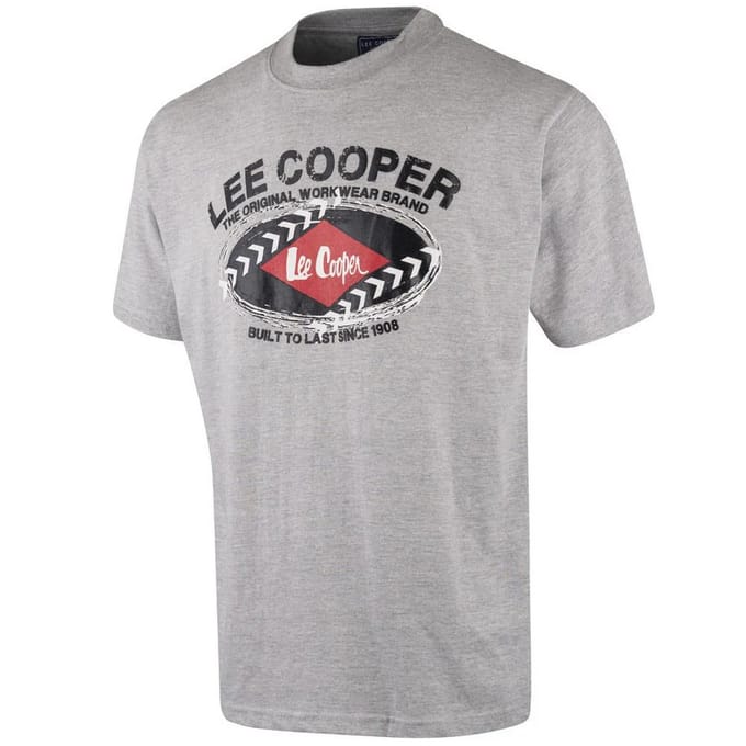 Lee Cooper Heren Grafisch T-Shirt (Grijze Mergel)