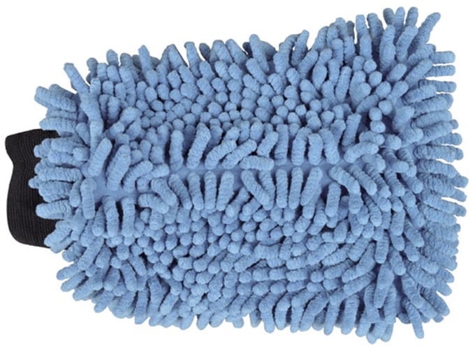 Washandschoen mesh & microfiber dreads