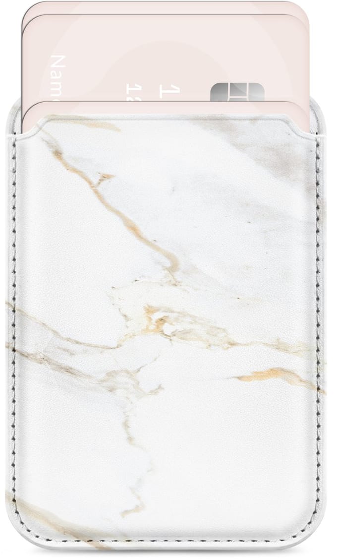 Mio by Mobilize Pasjeshouder - 3 Pasjes - MagSafe Compatible - White Marble