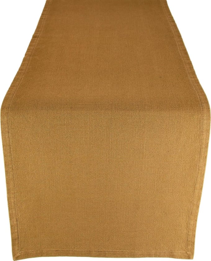 Tafelloper - 100% katoen -  Tabacco - 40 X 140 cm
